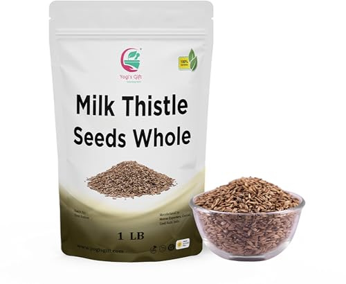 Milk Thistle Seeds 1 LB (Whole) | Whole Milk Thistle For Tea | By Yogi's Gift®