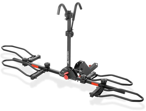 ARKSEN Soporte de enganche para 2 bicicletas, soporte de plataforma