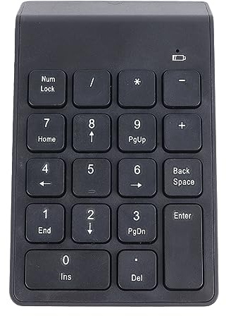 Lazmin112 Pavé Numérique sans Fil, pavé Numérique Bluetooth 5.0 à 18 Touches, pavé Numérique D'extension pour Ordinateur Portable, pour comptabilité Financière, Jeux, Bureau, pour