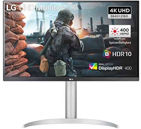 LG Electronics 27UP650P-W 4K UHD 27 (68 cm), 3840 x 2160, 16:9, VESA DisplayHDR™ 400, AMD FreeSync™, IPS avec DCI-P3 95%, HDR10, 5 ms GtG - Blanc