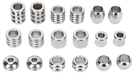 Viking Hårpärlor, 18 St Viking Hårpärlor Rostfritt Stål Hög Hårdhet Perfekt Storlek Enkel Design Bred Applikation Dread Beads