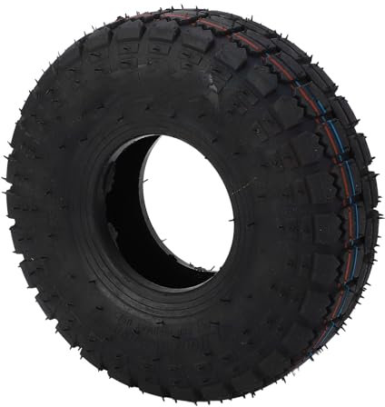Gummi-Ersatzreifen, 10 Zoll, 4,10/3,50-4, Aufblasbares Werkzeug, Aggressiver Offroad-Laufwagen für Mäher-Handkarren-Anhänger