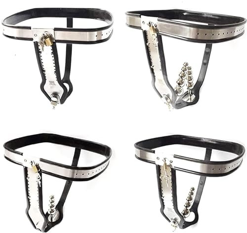 Weibliche Unsichtbar Keuschheitsgürtel mit 2 Anal Plug und Vaginal Plug Edelstahl Silikon Keuschheit Hosen Frau Bondage Chastity Belt Keuschheitskäfig Fesseln Set für Frauen,Silber,60/70cm