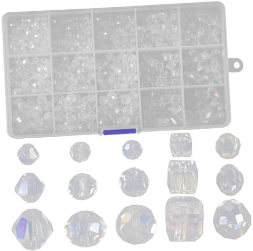 Lurrose 1000stücke Lose Glasperlen Delicate Spacer Perlen Für Diy Schmuck Zubehör Zur Armbandherstellung