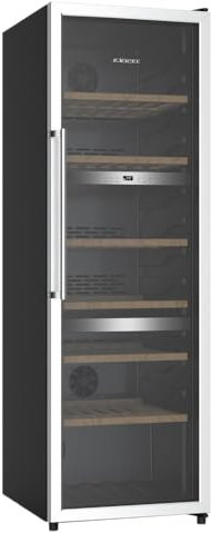 Jocel Vinotega JCAV003607, 282 Litros, Capacidad para 140 botellas, Clase eficiencia G, Color negro