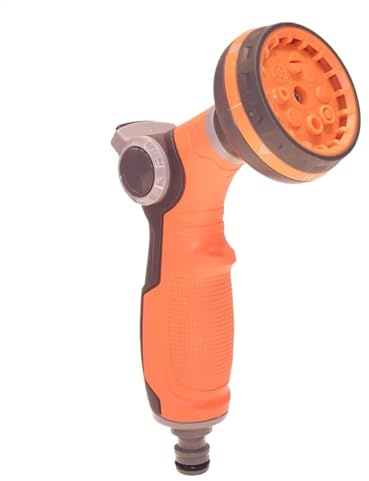 Boquilla pulverizadora de manguera, boquilla para manguera de agua, boquilla de manguera de alta presión, pulverizador de mano a prueba de fugas, 8 patrones de pulverización ajustables, sistemas de