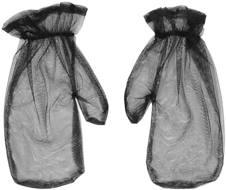 Tokaneit Guanti da Pesca Anti Zanzare,Gants Résistants Aux Insectes,Gants Filet pour Protection Extérieure Anti Insectes,Guanti in Rete di Protezione per le Mani,per Campeggio,Escursionismo 1 Paio