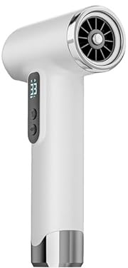 SL Euthtion Asciugacapelli senza fili, batteria da 15000 mAh, asciugacapelli ricaricabile, 3 regolabili per vento caldo e freddo, utilizzato per viaggi, campeggio e camper.