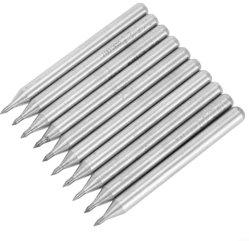 Kit de gravure avec 11 pointes en carbure pour marquage de précision sur verre, céramique et acier (10 pointes en carbure)