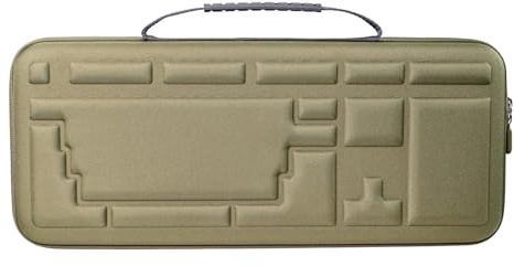 Psdndeww Funda Protectora Resistente para Teclados Mecánicos De 108 Teclas Bolsas Almacenamiento Viaje Resistentes Agua Y Amortiguadoras Funda Impermeable para Teclados Mecánicos