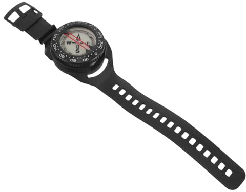 CORHAD Brújula De Buceo Brújula Lenticular Luminiscente para Orientación TPU Negro