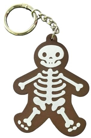 OAJABBGE Piano Aggiuntivo Per Proprietario Del Pulsante In Pelle Aggiunta Halloween Zaini Valigie Regalo Inquietante Cerchio Chiavi