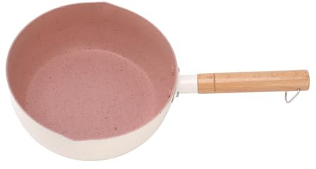 ZJchao Olla para Leche, Cacerola para Leche, Cacerola para Salsa de, a Prueba de Palos, Multifuncional, Uniforme, a Prueba de Calor, Ramen para Estufa con de Aislamiento Térmico para Estufa de (22cm)