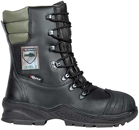Cofra 21501-000.W44 POWER A E P FO WRU HRO SRC Sicherheitsstiefel, Schwarz/Grün, Größe 44