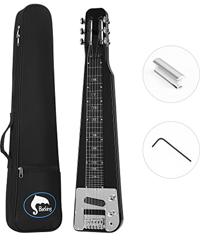 Lap Steel Gitarre, 6 SAITIGER SCHWARZ ELEKTRISCHE LAP STAHL GITARREN