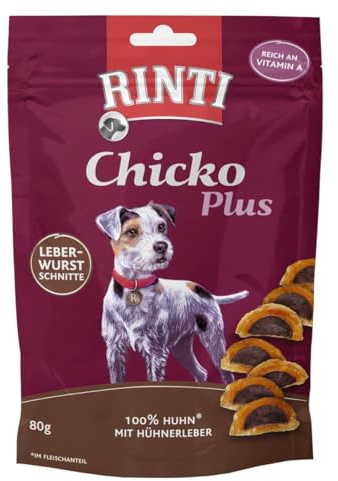 Rinti Chicko Plus Lot de 1 tranches de Saucisse de Foie 0,08 kg
