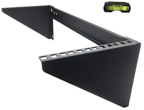 JINGCHENGMEI 19 Zoll Stahl Rack Halterung Wandhalterung Untertischhalter vertikal Wandverteiler, Traglast 56 kg 4 HE, | 4U150 Server-Rack, Wandmontage, 56,7 kg Kapazität