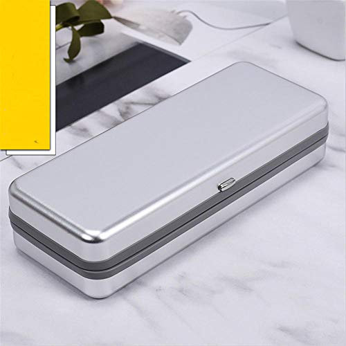 QLSGFBDIM Federtasche Brillenetui Brillenetui Jungen kreative super leichte druckresistente tragbare Studentinnen Myopie Eye Case Pure Aluminium Sonnenbrille Aufbewahrungsbox-Farbe3