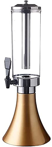 Boyuan Tour à bière, Distributeur de bière, Distributeur de Boissons 3L, avec Tube de Glace Amovible en Acier Inoxydable et lumières LED, Facile à Nettoyer, pour Bar à Domicile, Buffet, Restaurant,B
