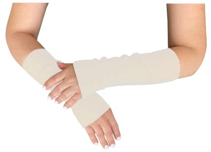 wobera Angora Stulpen oder Pulswärmer mit 45% Angora, 25% Schurwolle, 20% Polyamid, 10% Elasthan für Damen und Herren