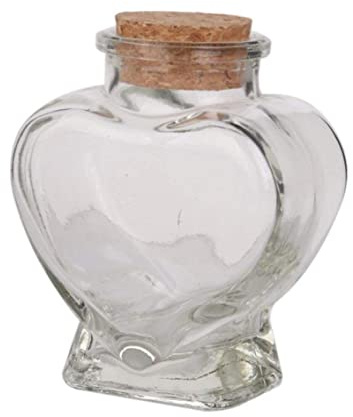 Kleine Glasflaschen Kleine Gläser Kleine Flaschen Kleine Flaschen Mit Deckel Mini-glasflasche in Herzform Durchsichtige Vorratsgläser Flaschenbehälter Fläschchen Wunschflasche Mit Korken