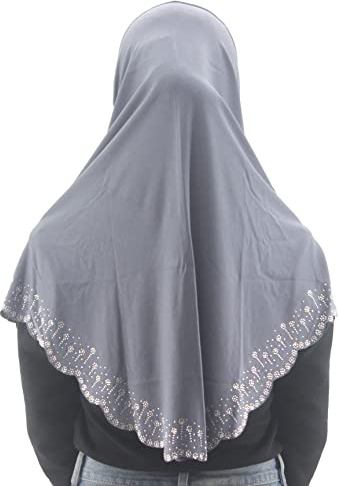 Modest Beauty Instant Hijab Scarf for Women Muslim Women Clothing Headscarf for Girls with Czech Rhinestone