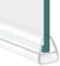 Joint de douche en verre pour porte de salle de bain, en forme de U, transparent, 200 cm, pour parois de douche et autres pièces en verre entre 10 mm d'épaisseur (pour verre de 10 mm d'épaisseur)