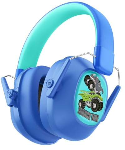 iClever Noise Cancelling Headphones for Kids, SNR 29dB Safety Noise Reduction Ear Muffs for Autism Sensory &Concentration Aid, Ear Hearing Protection for Fireworks/Event/Monster Jam/Concert