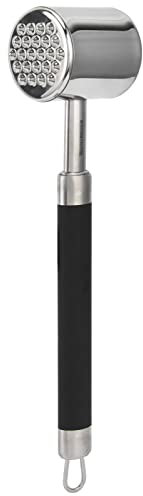 XHTLLO Ablandador de Carne, Mazo Ablandador de Carne de Acero Inoxidable, Ablandador de Mazo de Carne Multifunción, Martillo para Filete de Chuleta de Cerdo Que Ahorra Espacio