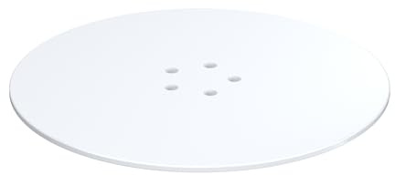 Go Bathrooms 90mm Shower Waste Cover Brass Replacement Cover Rust Resistant Shower Tray Waste - Matt White