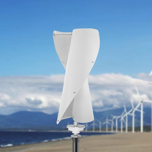 ZHLINGQ Aerogeneradores Planta De Energía Eólica Aerogenerador, Generador De Turbina Vertical con Controlador Mppt, Turbina Eólica De 400W 12V 24V para Vivienda Unifamiliar,24V