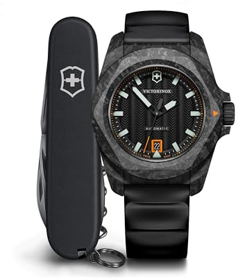 Victorinox Unisex Analog Schweizer Automatikwerk Uhr mit Gummi Armband 242023.1