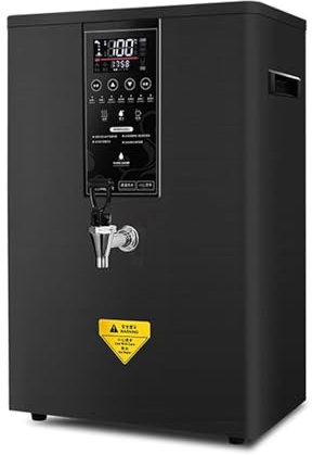 Dispensadores de agua caliente con filtro, dispensador de agua caliente instantáneo, hervidor de agua comercial automático con pantalla LCD, diseño de montaje en pared, ideal para café,Black-60L/H