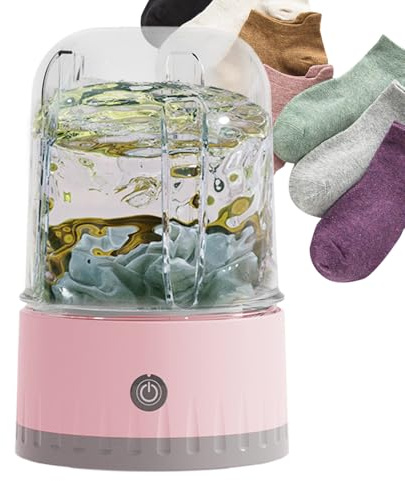 Portable Washer, Panty Laundry Machine, Portable Wireless Silent Underwear Washing Machine for Travel Apartment Camping Dormitory