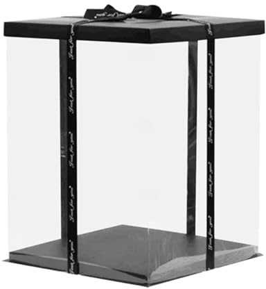 JBJYGSG Große Transparente Kuchenbox, 40 cm, Transparente Verpackung, Box for Geburtstag, Party, Hochzeit, Kuchen, Dessert, Geschenk, Dekoration FüR Hochzeit, Geburtstagsfeier, Familienfeiern