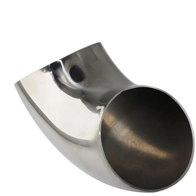 Silenciador Tubo Escape Silenciador De Coche Tubo Soldado Tamaño Múltiple Universal 90 Grados Codo Sanitario Acero Inoxidable Accesorio Tubo Escape Soldadura Garganta Cola(38MM-1.2MM)
