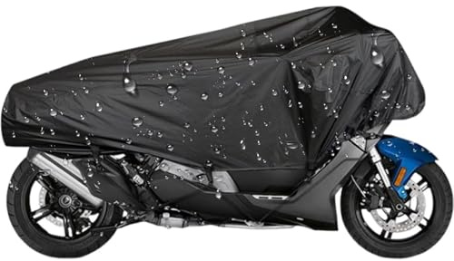 210D Medio Funda Moto Compatible con Harley 883 Custom,Impermeable,a Prueba de Polvo y Sol Viajar Funda para Moto(Black)