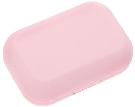 HOMSFOU Estuche de Lentes de Contacto Caja Doble y Espejo, Soporte Hermético para Evitar Fugas, Adecuado para Uso Cosmético y Viajes
