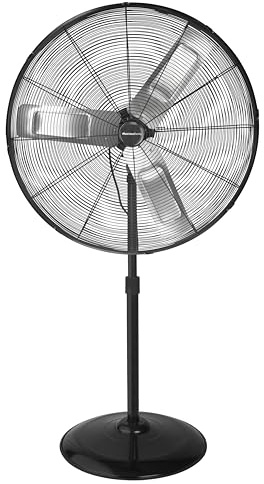 Generico Ventilatore MelchioniMF2575STIND a Piantana Industriale 75 cm 200W Oscillante 85° 3 Velocità Pale in Alluminio Altezza 152 cm Alta Potenza per Ambienti Ampi