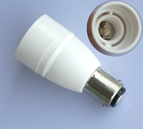 2 x B15/BA15D a E14 adaptador convertidor portalámparas Bombillas Lámpara plana