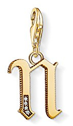 Thomas Sabo Damen Charm-Anhänger L Buchstabe Charm Club 925 Sterling Silber 1618-414-39