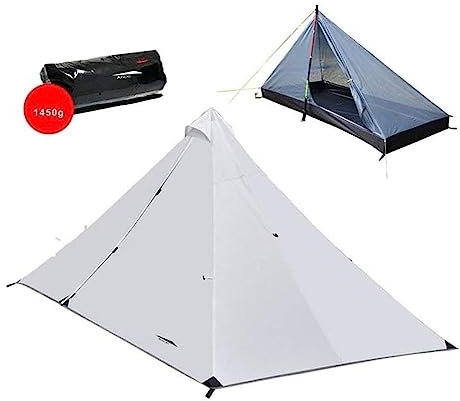 TentHome Keine Stange Ultralight Campingzelt wasserdicht Trekkingzelt Kompakt 1 Person Zelt Wandern Biwaksack Einmannzelt doppelwandiges Zelt Minipack