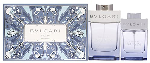 Bvlgari Man Glacial Essence for Men 2 Pc Gift Set 3.4oz EDP Spray, 0.5oz EDP Spray