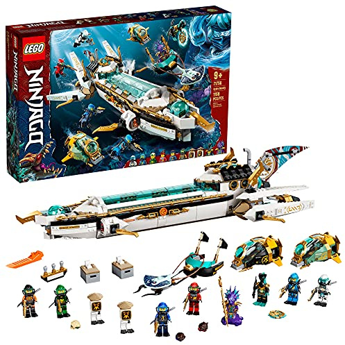Lego 71756 Ninjago Hydro Bounty - Jeu de Construction - Jouet sous-Marin avec Figurines Kai et NYA - Jouets Ninja - Cadeaux pour Enfants, garçons et Filles à partir de 9 Ans