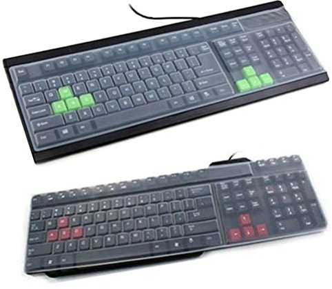 Stakee 2pcs wasserdichte Tastaturaufkleber Universal Tastaturabdeckung Anti-Staub-Tastatur Hauttastatur Schutzabdeckung