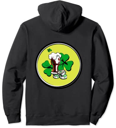 Chope irlandaise trèfle avec bière | Saint Patrick Sweat à Capuche