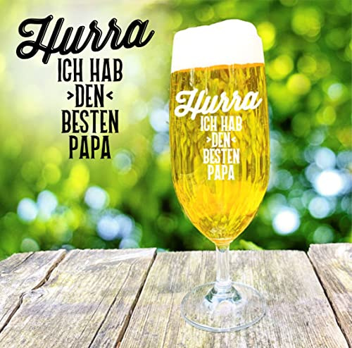 Bierglas Papa personalisiertes Geschenk Pilstulpe