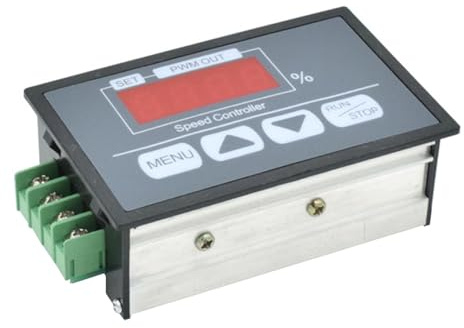 Aideepen PWM DC Motor Drehzahlregler DC 6-60V 12V 24V 36V 48V 30A Geschwindigkeit Einstellbarer Stufenloser Regler mit Langsame Start/Stopp-Einstellung