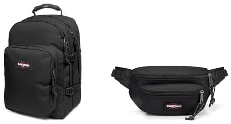 EASTPAK PROVIDER Rucksack, 27 L - Black (Schwarz) & Doggy Bag Gürteltasche, 27 L - Black (Schwarz)