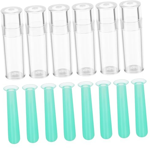 PLAFOPE Aplicador de Lentes de Silicona Portátil y Cómodo para Lentes Duras, Kit de 15 Piezas Verdes Adecuado para Extracción E Inserción de Lentillas